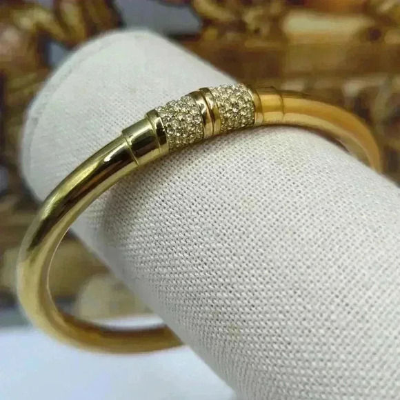 Michael Kors Jewelry - Michael Kors Gold Tone Park Ave Pave Bracelet